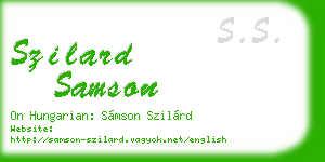 szilard samson business card