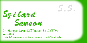 szilard samson business card